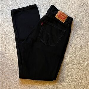 NWOT Men’s Levi’s 505 black jeans 34/34